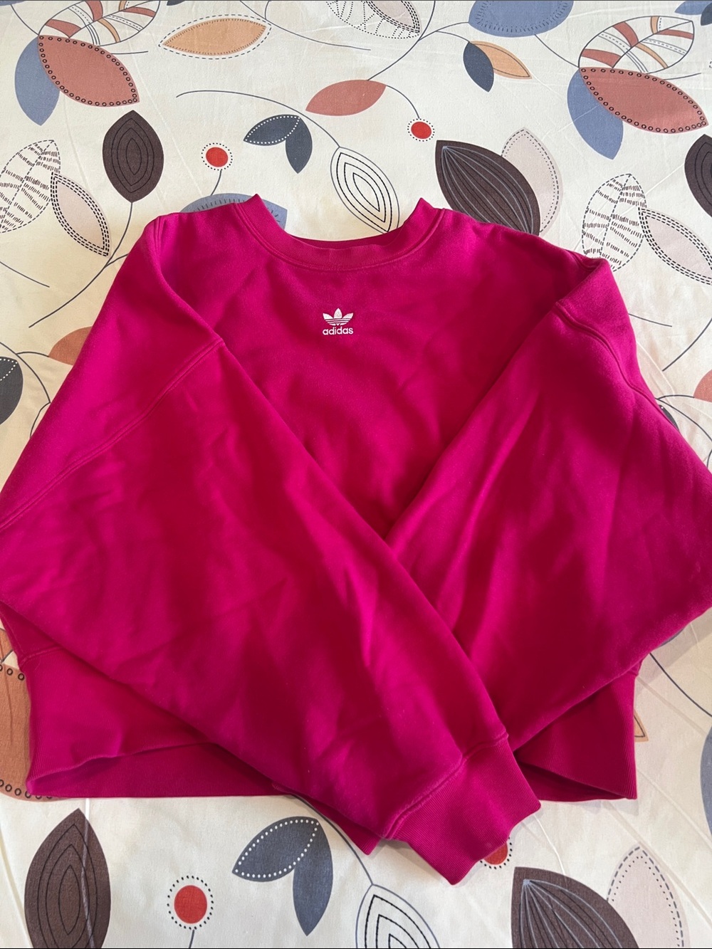 adidas Bright Magenta Crewneck Pullover